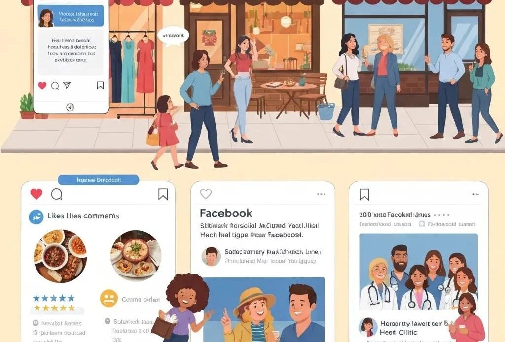 Local business interaction on social media, showcasing community engagement and the impact of digital marketing in Corpus Christi.